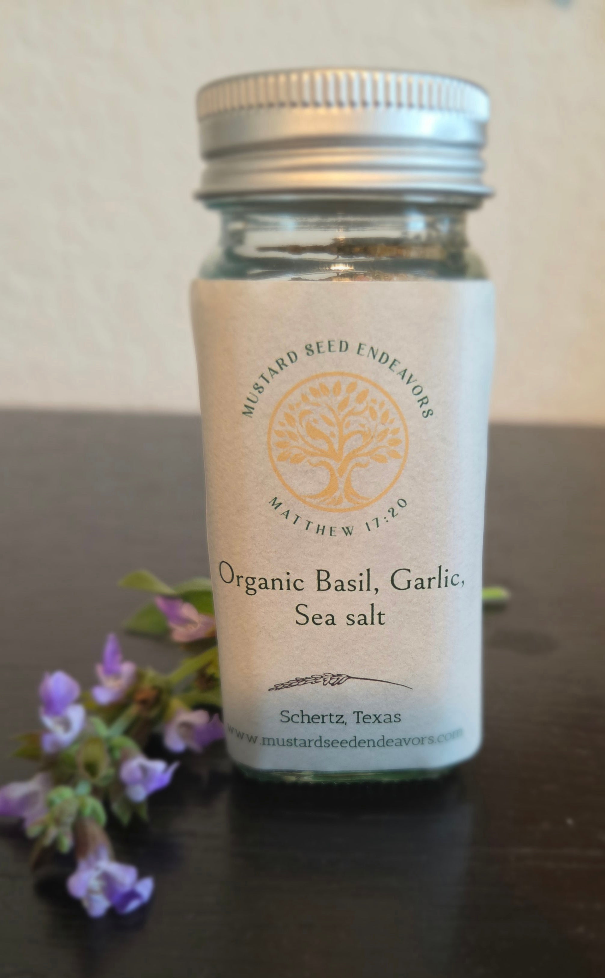Organic Basil Garlic salt